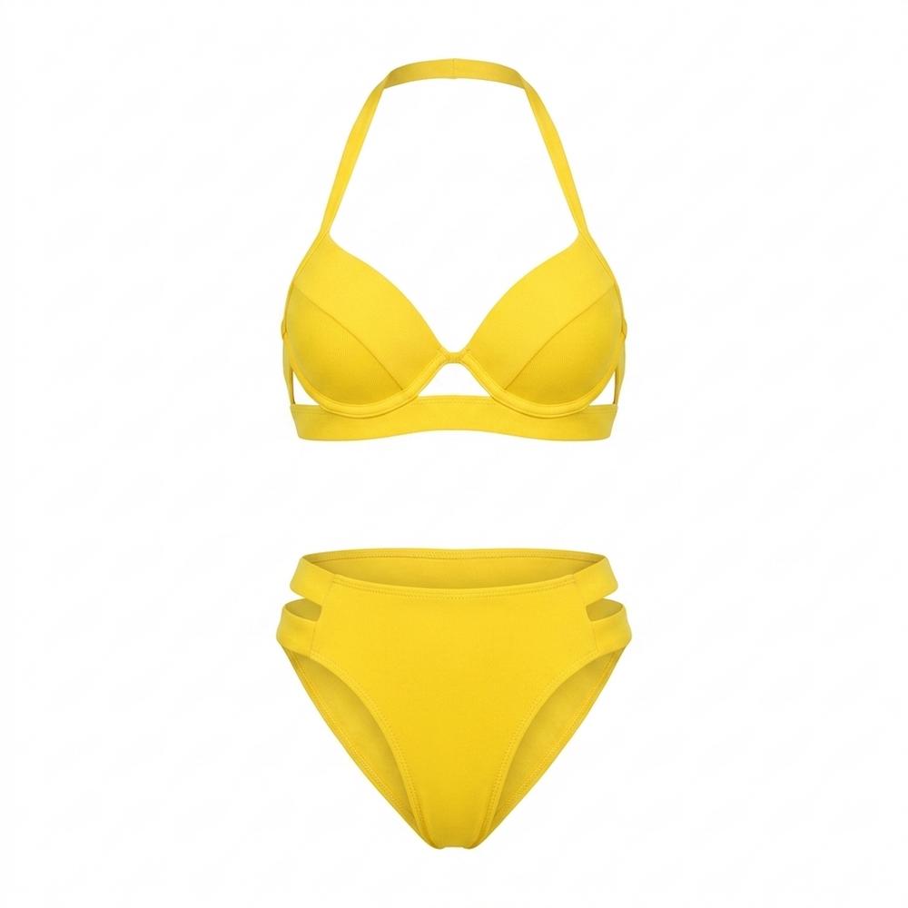 Goldenbergh - Tiran | Structured Halter-Neck Bikini Set Women