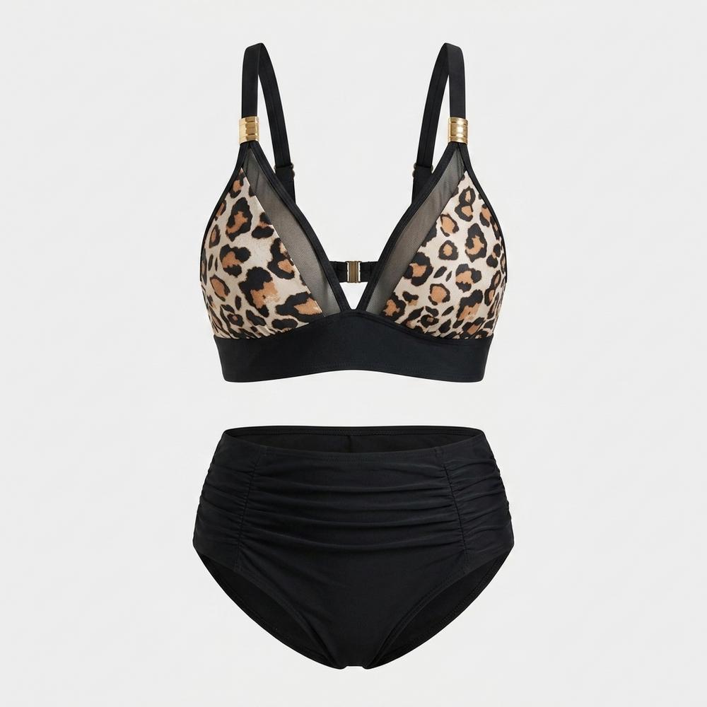 Goldenbergh - Ninal | Halter-Neck Ruched Beachwear Set Women