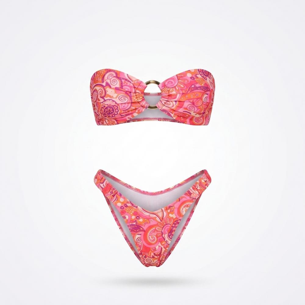 Goldenbergh - Nonav | Strapless Printed Bikini Set Women